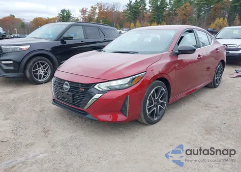 2025 Nissan Sentra Sr из США, поврежденный, VIN 3N1AB8DV2SY366640